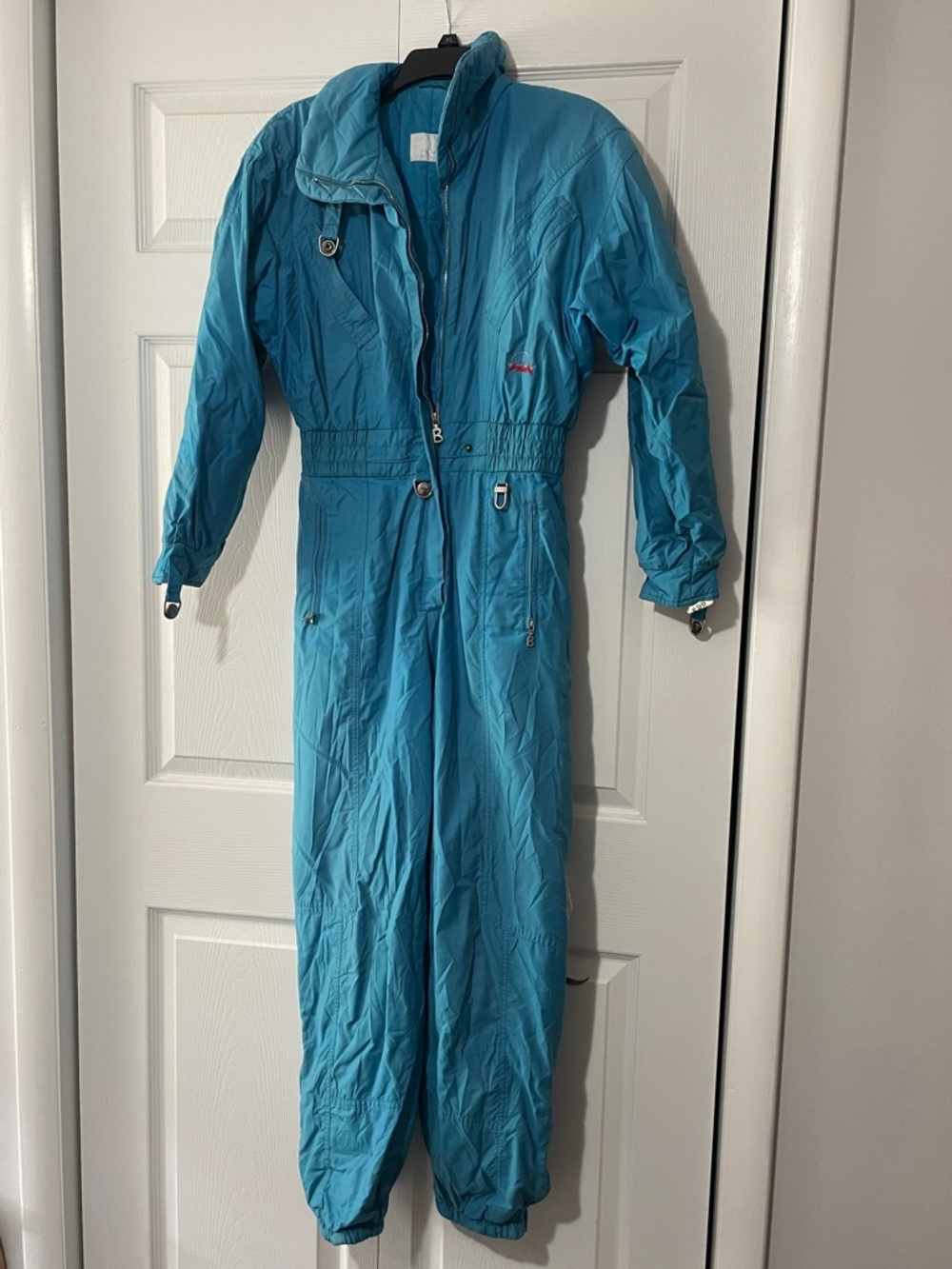 Vintage Bogner Blue Women's Insulated Ski One-Piece